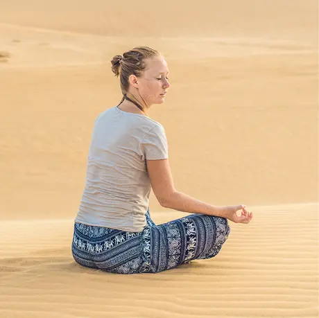 Yoga in the desert