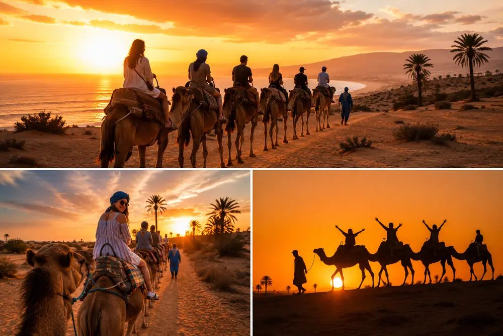 camel trekking near Agadir